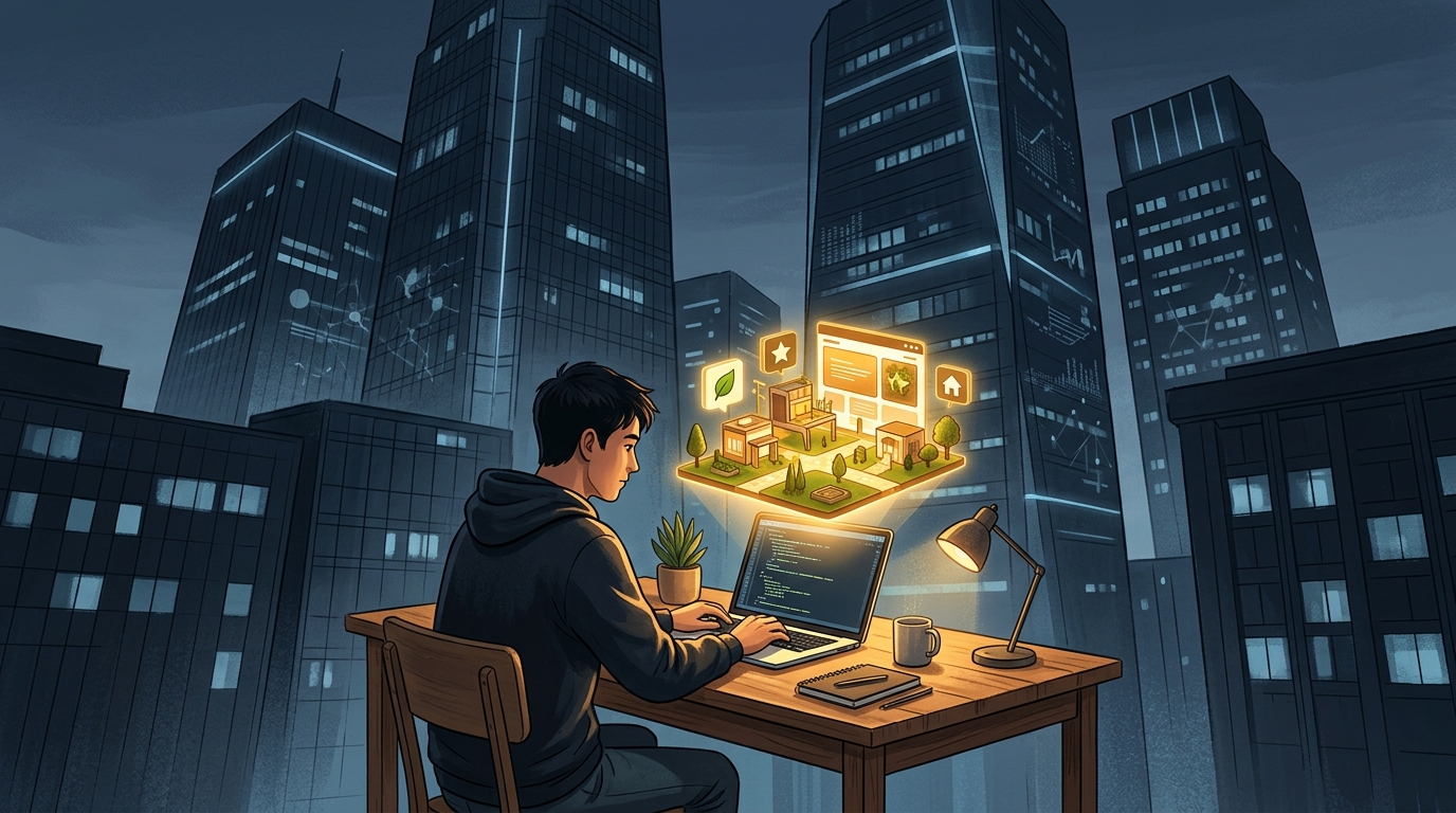 An open book with web connections radiating outward, symbolizing the open web