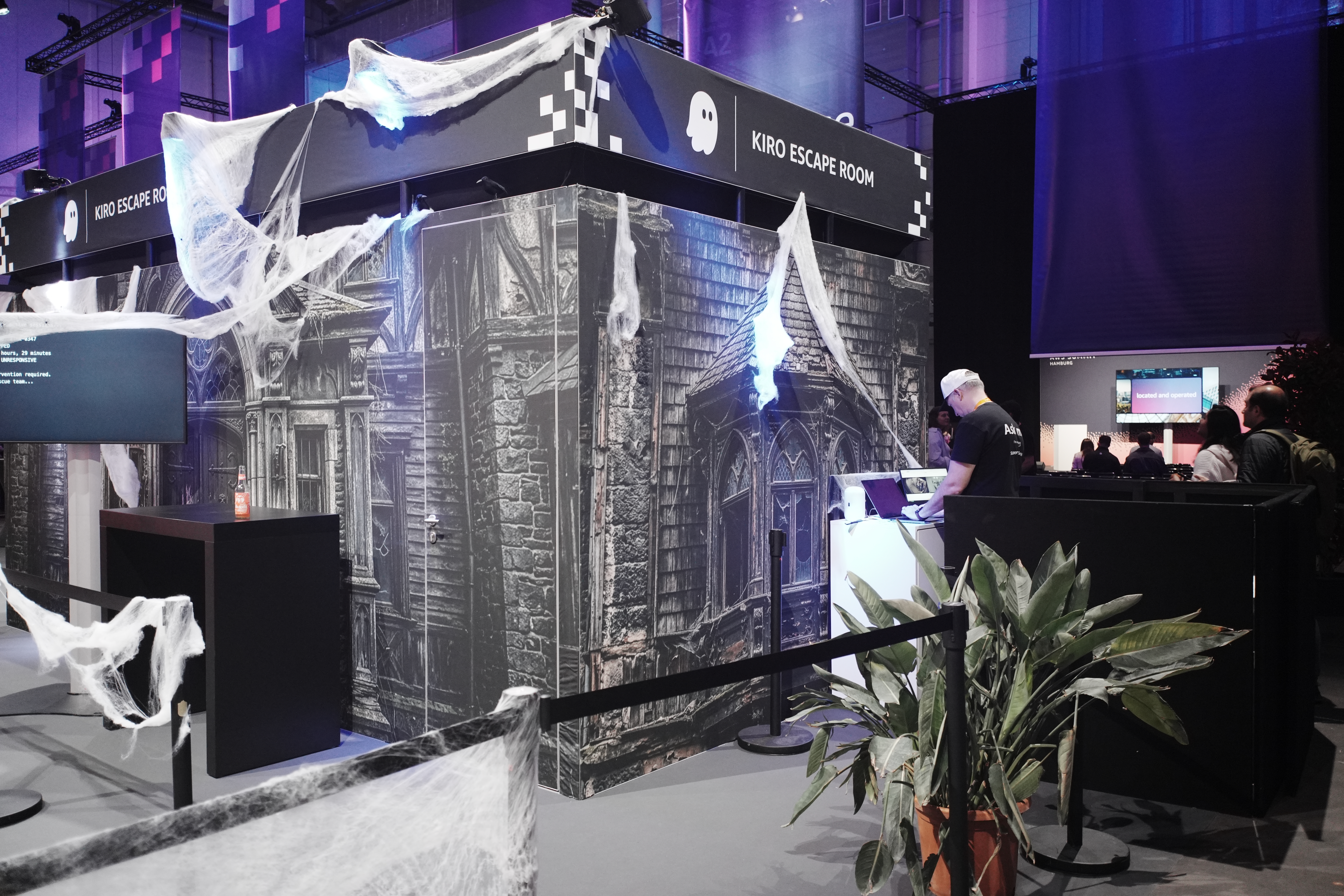 Kiro Escape Room booth at AWS Summit Hamburg