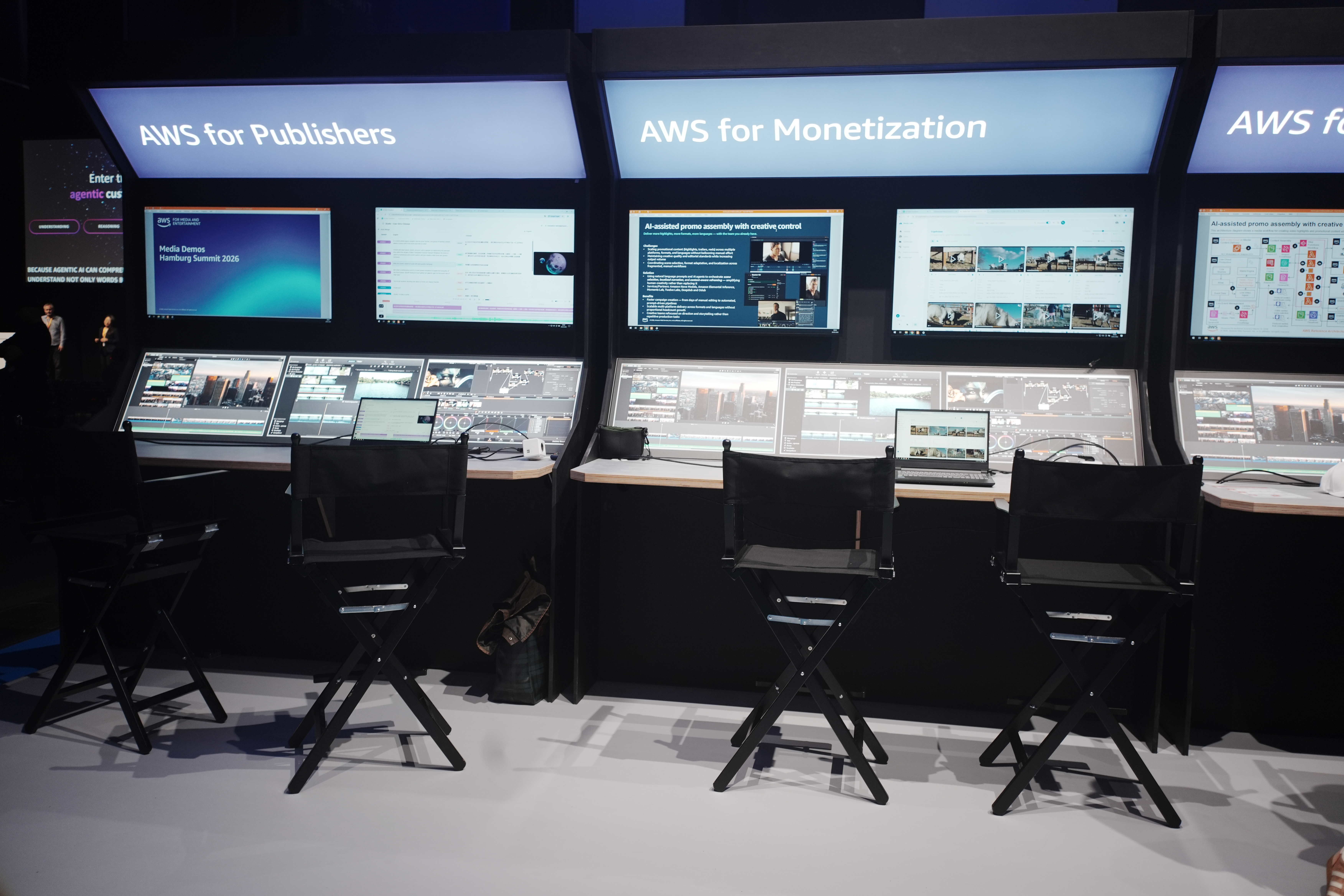 AWS Media and Entertainment booth at Summit Hamburg